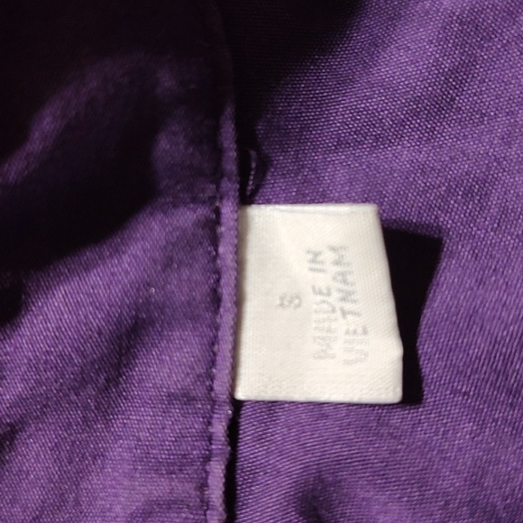 New York & Company Purple Button-Down Shirt Size S - Picture 4 of 5
